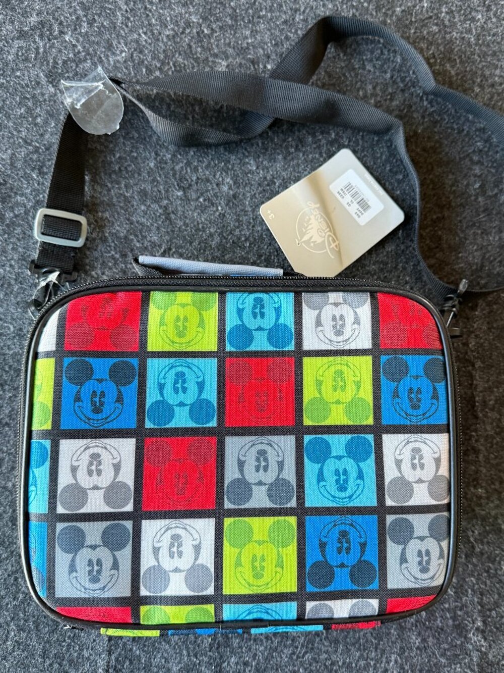 Disney Parks Mickey Mouse Squares Lunch Box NWT